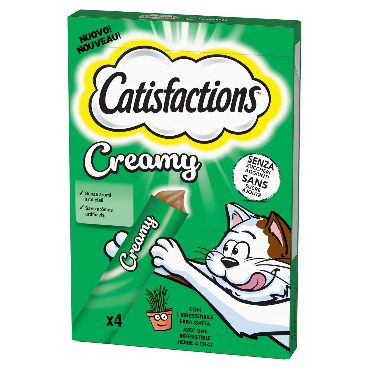 Catisfactions Creamy Erba Gatta 4x10g Catisfactions Creamy Erba Gatta 4x10g